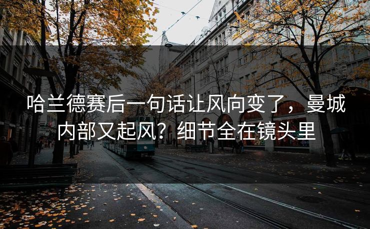 哈兰德赛后一句话让风向变了，曼城内部又起风？细节全在镜头里